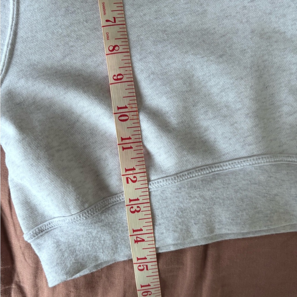 Nike Cropped Crewneck Sweatshirt in Light Grey - Picture 11 of 11